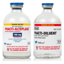Practiアルテプラーゼ 100mg/100mL バイアル・溶解液バイアル 各10本入