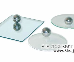 鉄球とガラス皿を使用した観察例